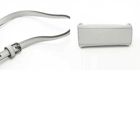 Fendi Mini Peekaboo Handbag Leather Grey - Picture 10 of 10